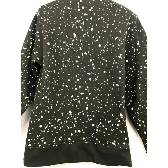 Black Women's Pullover Sweater SMALL Paint Splotted One Point One - Picture 10 of 12
